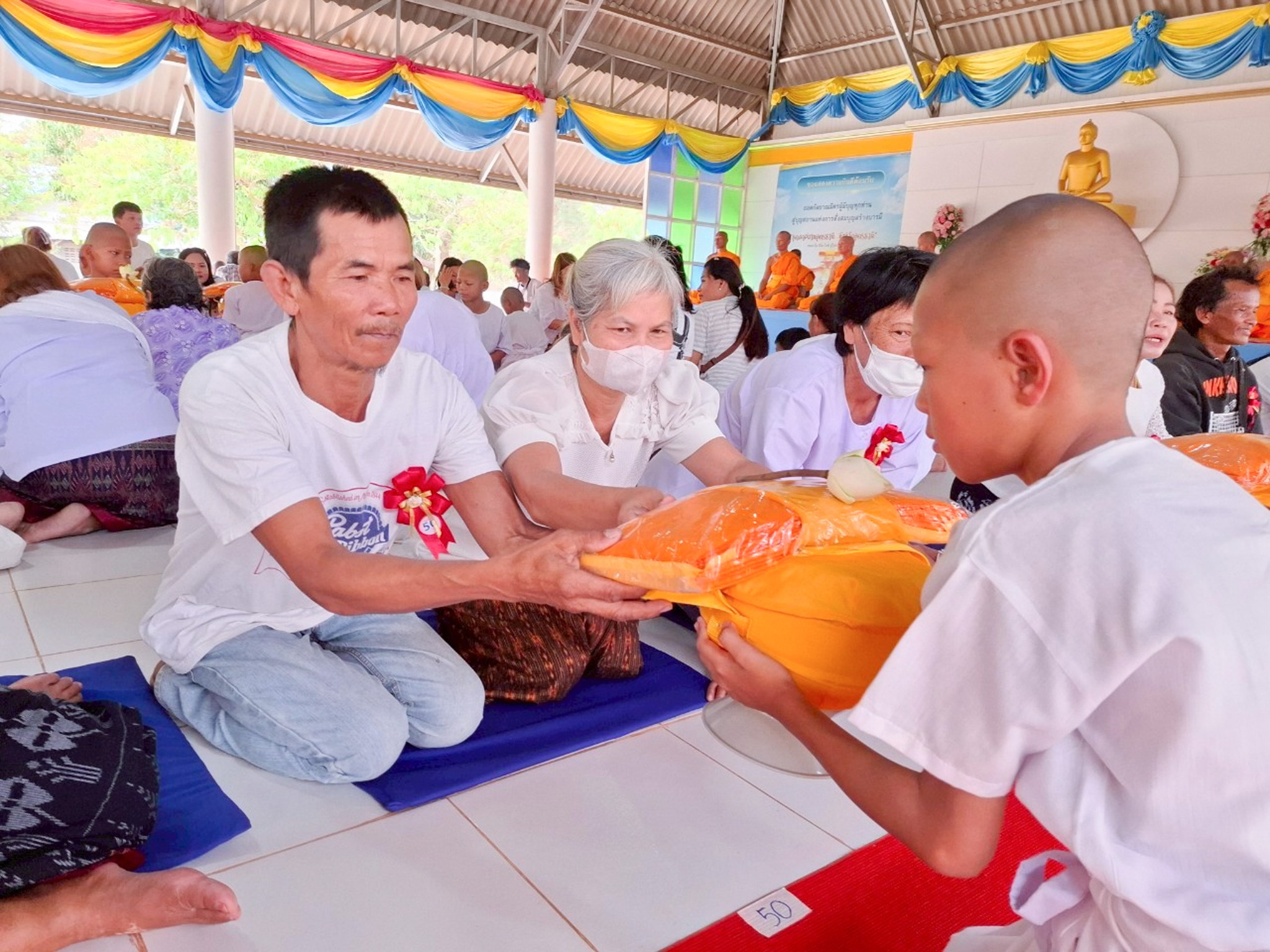 ธุดงคสถานอุดรธานี จัดพิธีขอขมา พิธีบรรพชาสามเณร