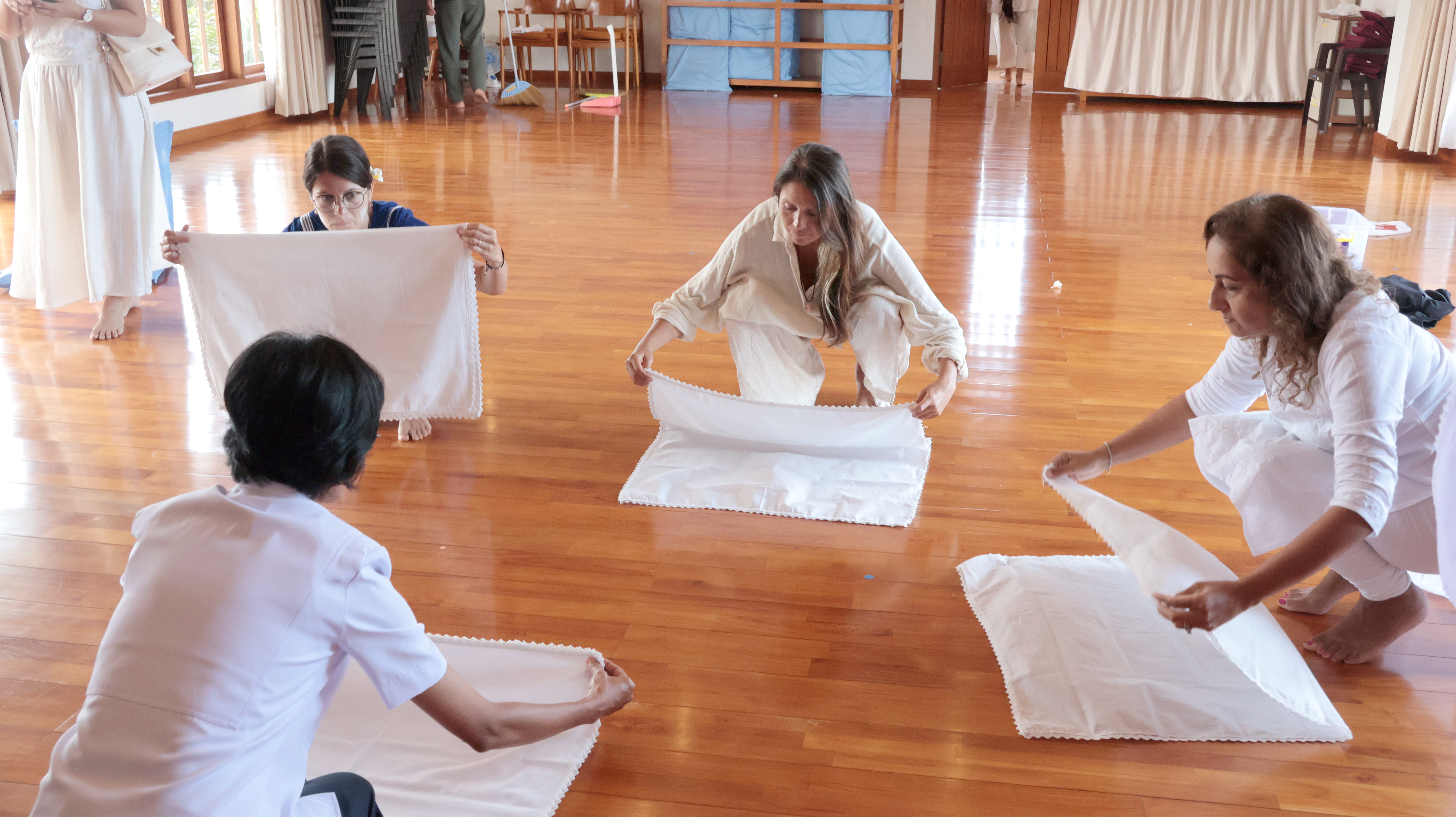 ได้เรียนรู้วิธีพับผ้า