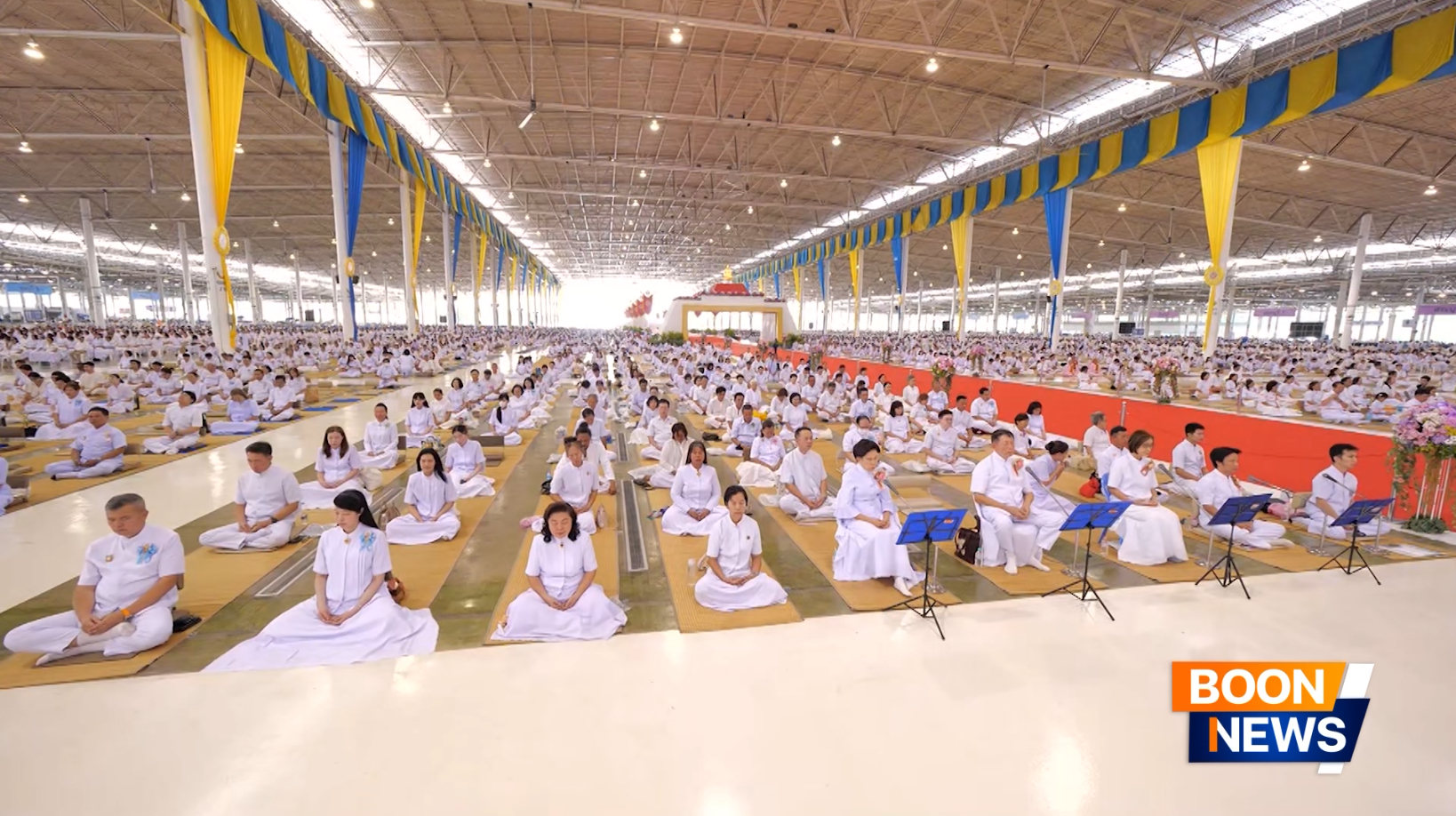 ทุกท่านพร้อมใจกันมาสร้างสันติภาพให้เกิดขึ้นในโลก โดยเริ่มจากการ เจริญสมาธิภาวนา ชำระกาย วาจา ใจ ให้สะอาดบริสุทธิ์ผ่องใส