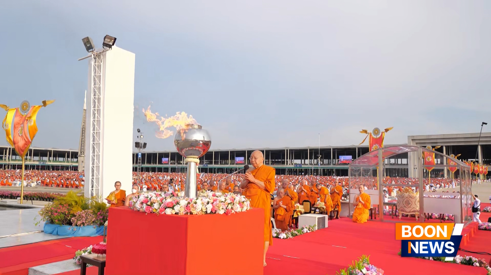 โดยได้รับความเมตตาจากเจ้าประคุณสมเด็จพระมหาธีราจารย์ กรรมการมหาเถรสมาคม เจ้าคณะใหญ่หนเหนือ เจ้าอาวาสวัดพระเชตุพนวิมลมังคลารามราชวรมหาวิหาร เป็นประธานสงฆ์