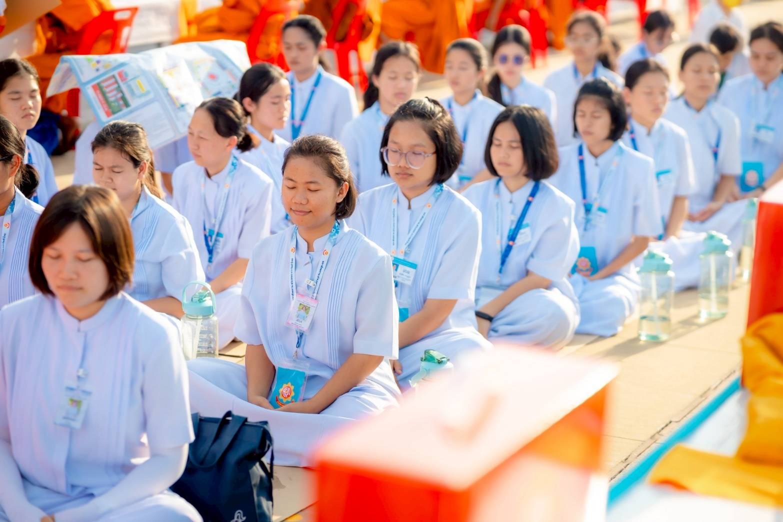 ธรรมทายาทหญิง รุ่นที่  40 ร่วมบุญใหญ่วันคุ้มครองโลก