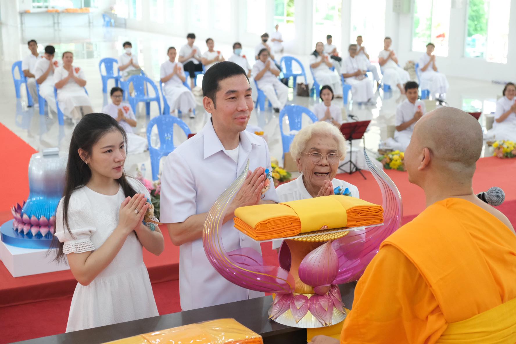 ศูนย์อบรมเยาวชนนครปฐม จัดพิธีทอดผ้าป่าสร้างศาลาปานะ