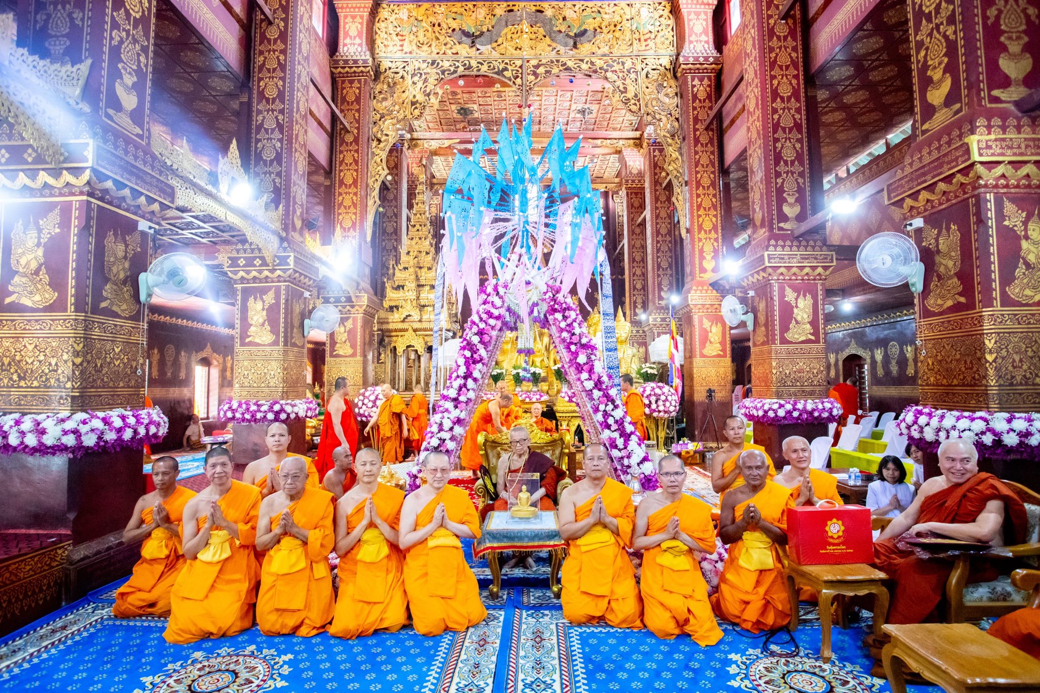 พิธีสืบชะตาหลวง และถวายสังฆทาน 101 วัด วาระอายุวัฒนมงคล 100 ปี สมเด็จอาชญาธรรมพระเจ้า
