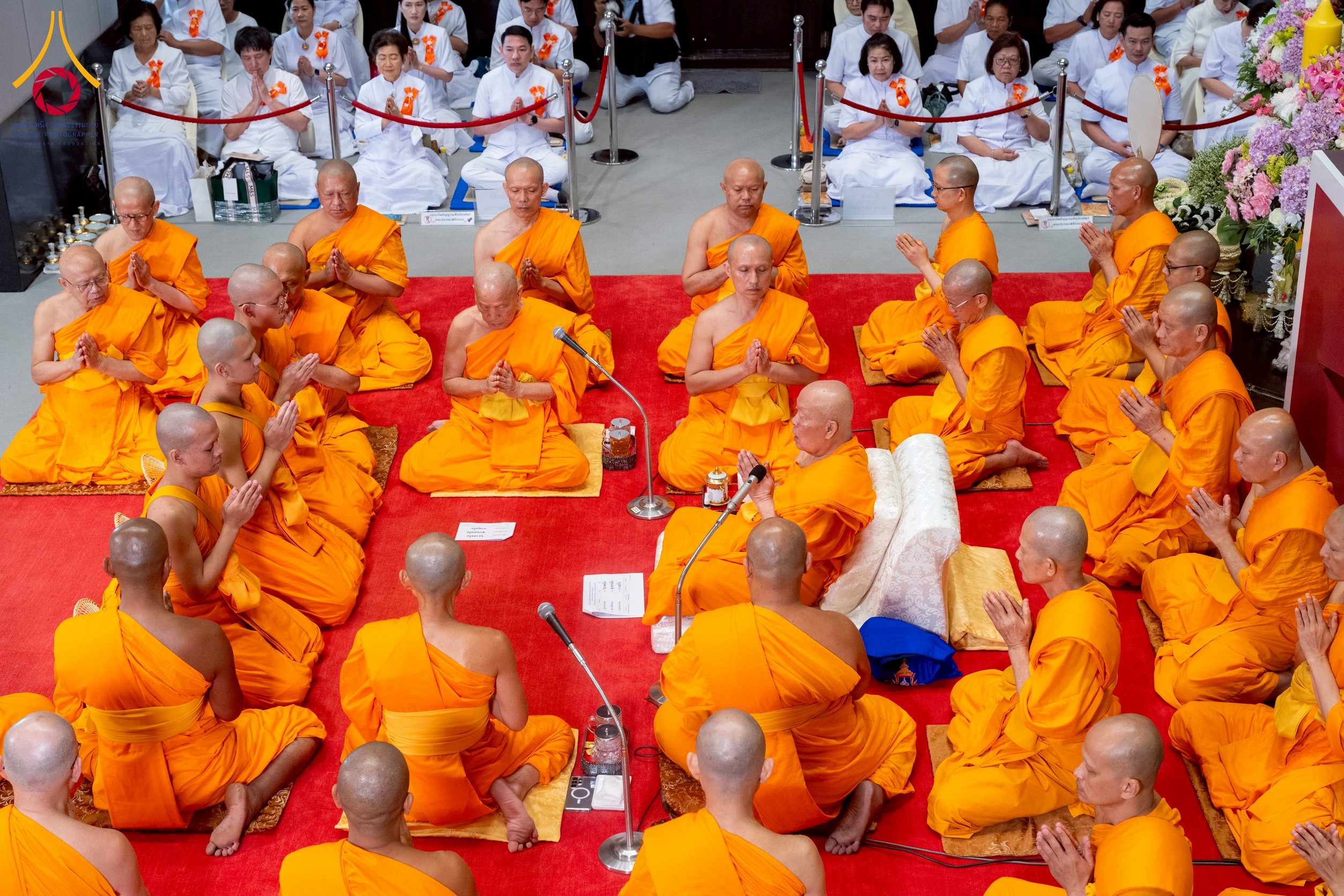 วัดพระธรรมกาย จัดพิธีอุปสมบทอุทิศชีวิตสามเณรเปรียญธรรม