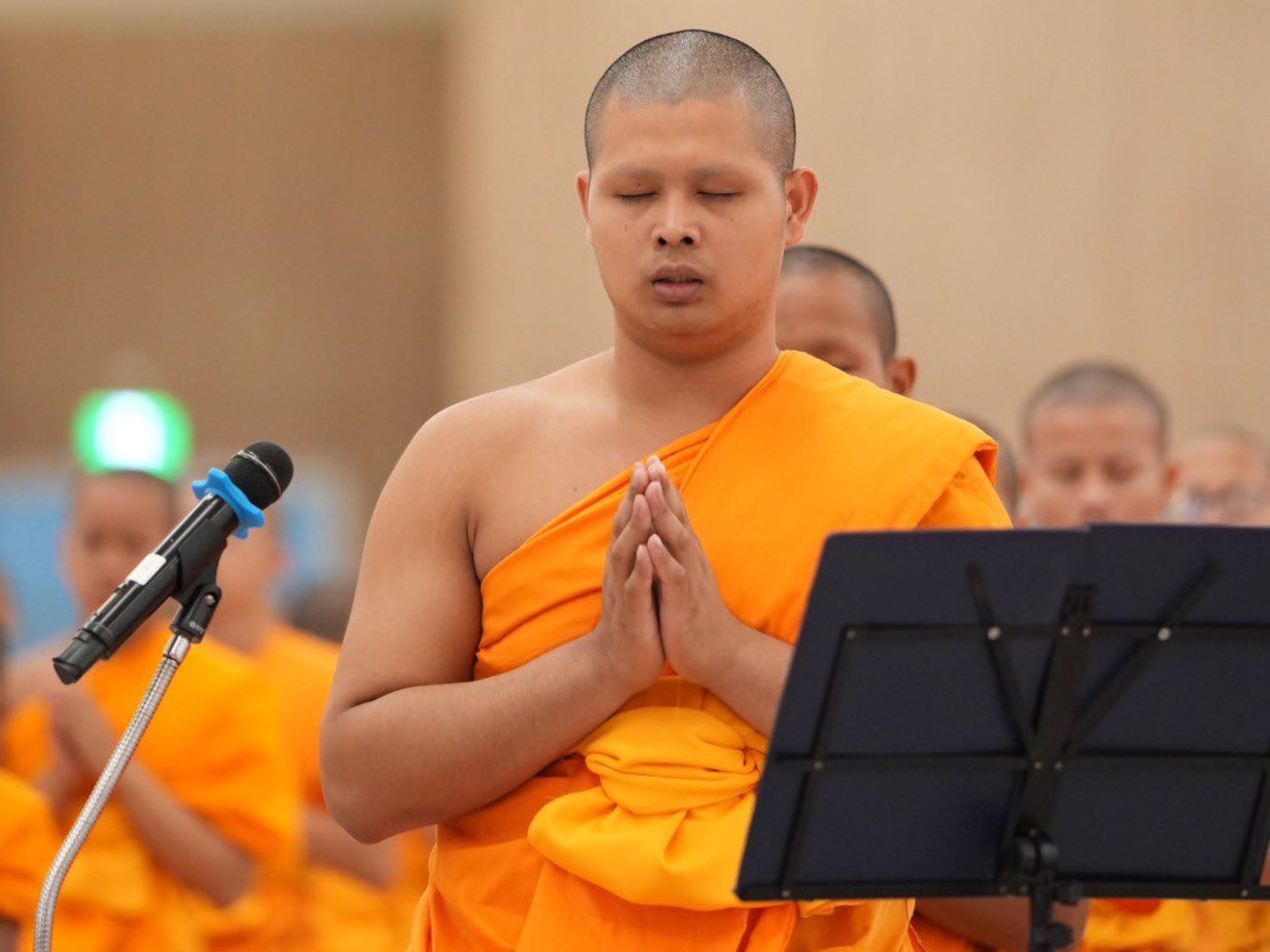 พิธีปฐมนิเทศเปิดเรียนพระปริยัติธรรม ณ ค่ายจองแชมป์ วัดพระธรรมกาย