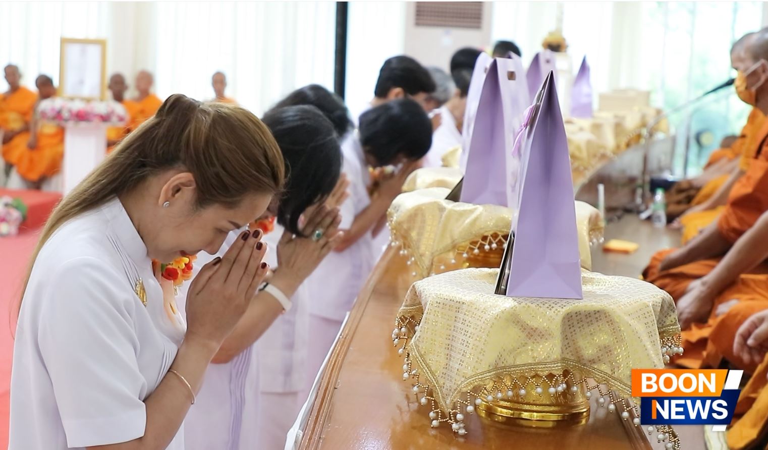 ธรรมอุทยานบ้านแป้ง จัดพิธีทอดผ้าป่า และพิธีมอบประกาศนียบัตรเชิดชูเกียรติผู้นำรถวันคุ้มครองโลก