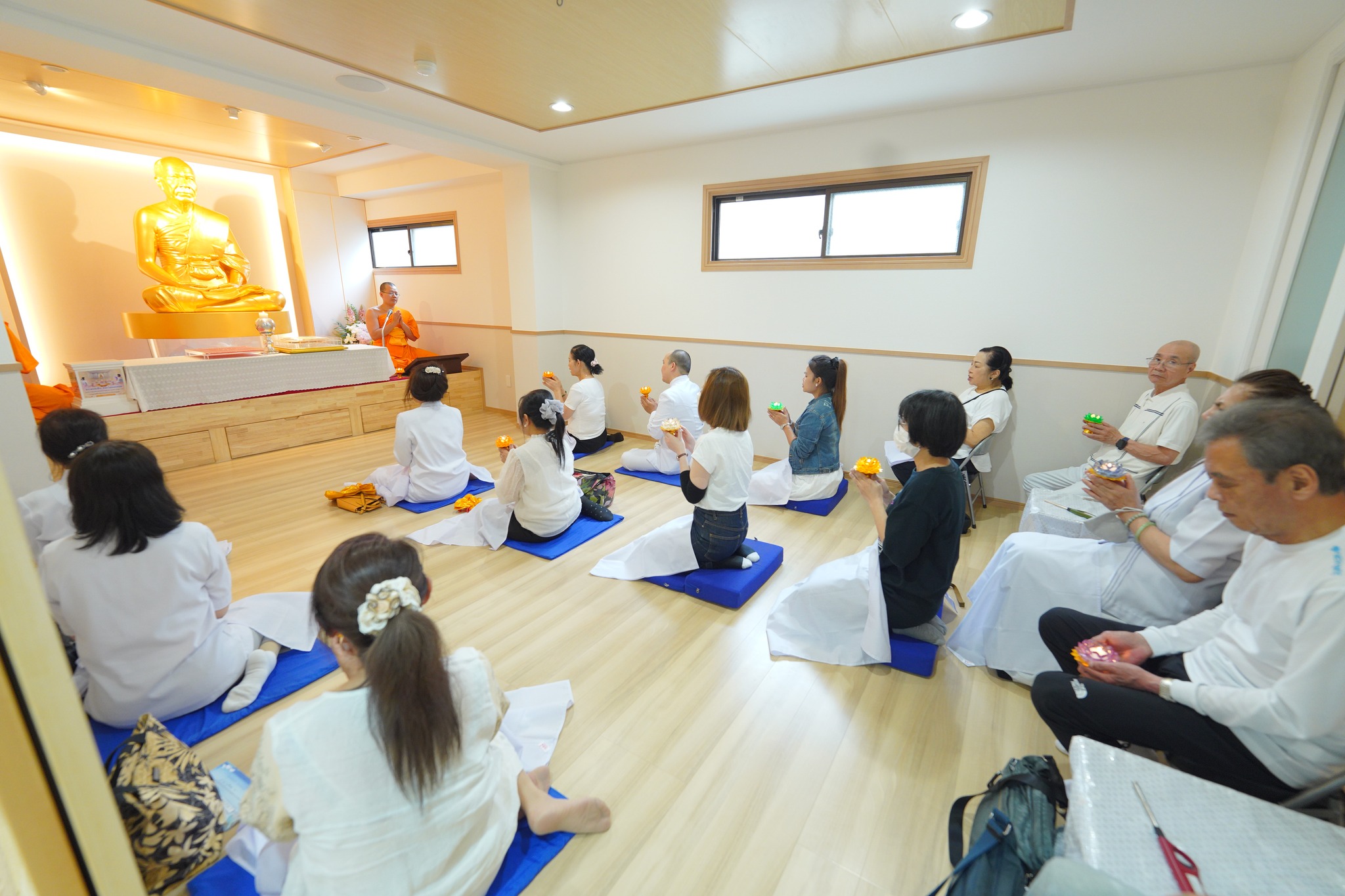 วัดพระธรรมกายโอซาก้า จัดงานบุญวันอาทิตย์