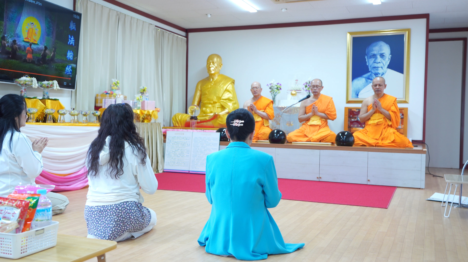 วัดภาวนานางาโน่ จัดงานบุญวันอาทิตย์และถวายคิลานเภสัช