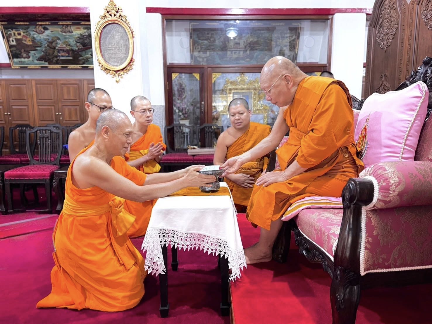 คณะสงฆ์วัดพระธรรมกาย ร่วมถวายมุทิตาอายุวัฒนมงคล 88  ปี สมเด็จพระมหาธีราจารย์