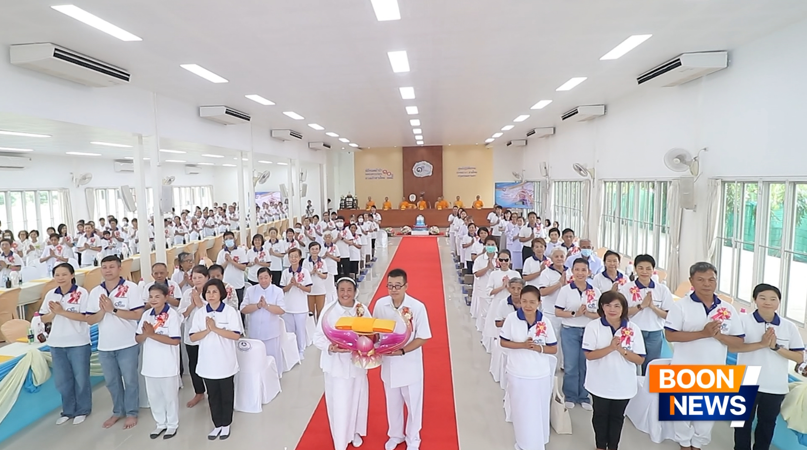 ศูนย์ปฏิบัติธรรม ธรรมธารา สายไหม จัดทอดผ้าป่าครบรอบ 10 ปี ดวงแก้วสายไหม และพิธีถวายมหาสังฆทานแด่คณะสงฆ์ 81 รูป
