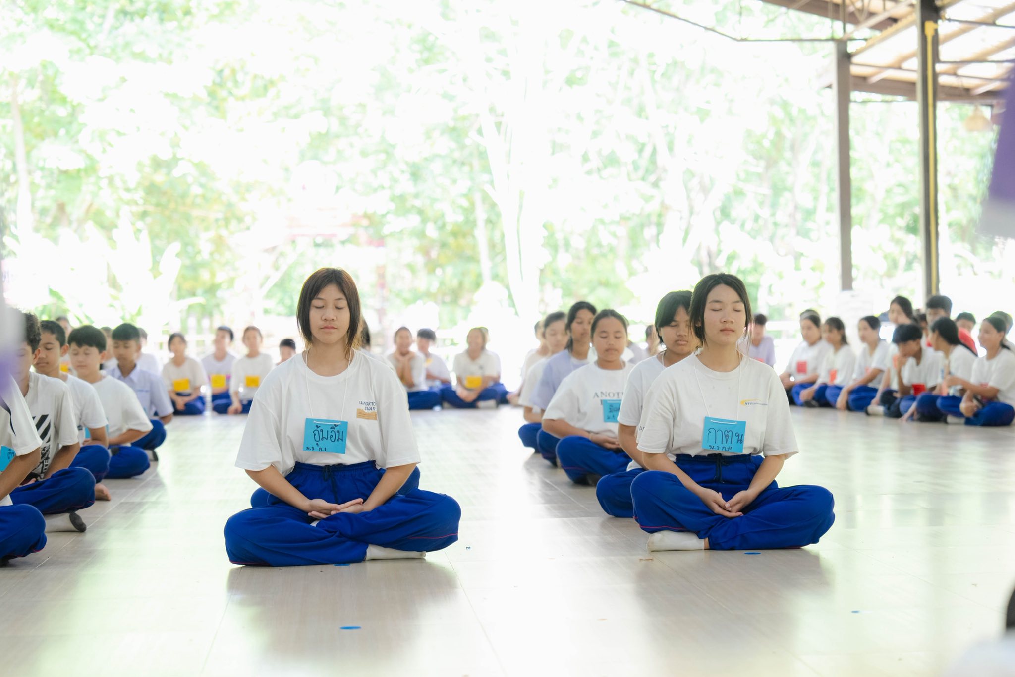 ศูนย์ปฏิบัติธรรมแก้วเมืองเลย จัดอบรมศีลธรรม โรงเรียนชุมชนบ้านท่าสะอาด