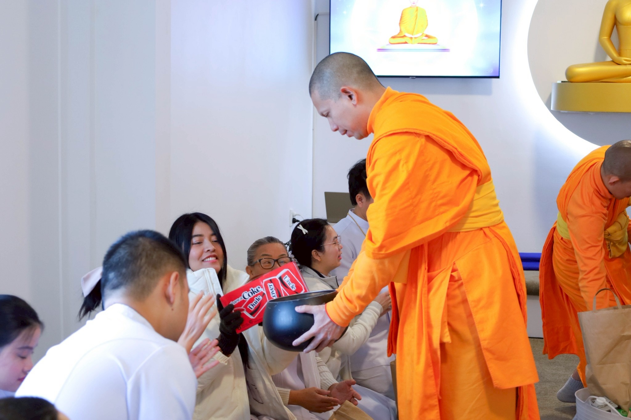 วัดพระธรรมกายดันนีดิน จัดงานบุญบูชาข้าวพระ