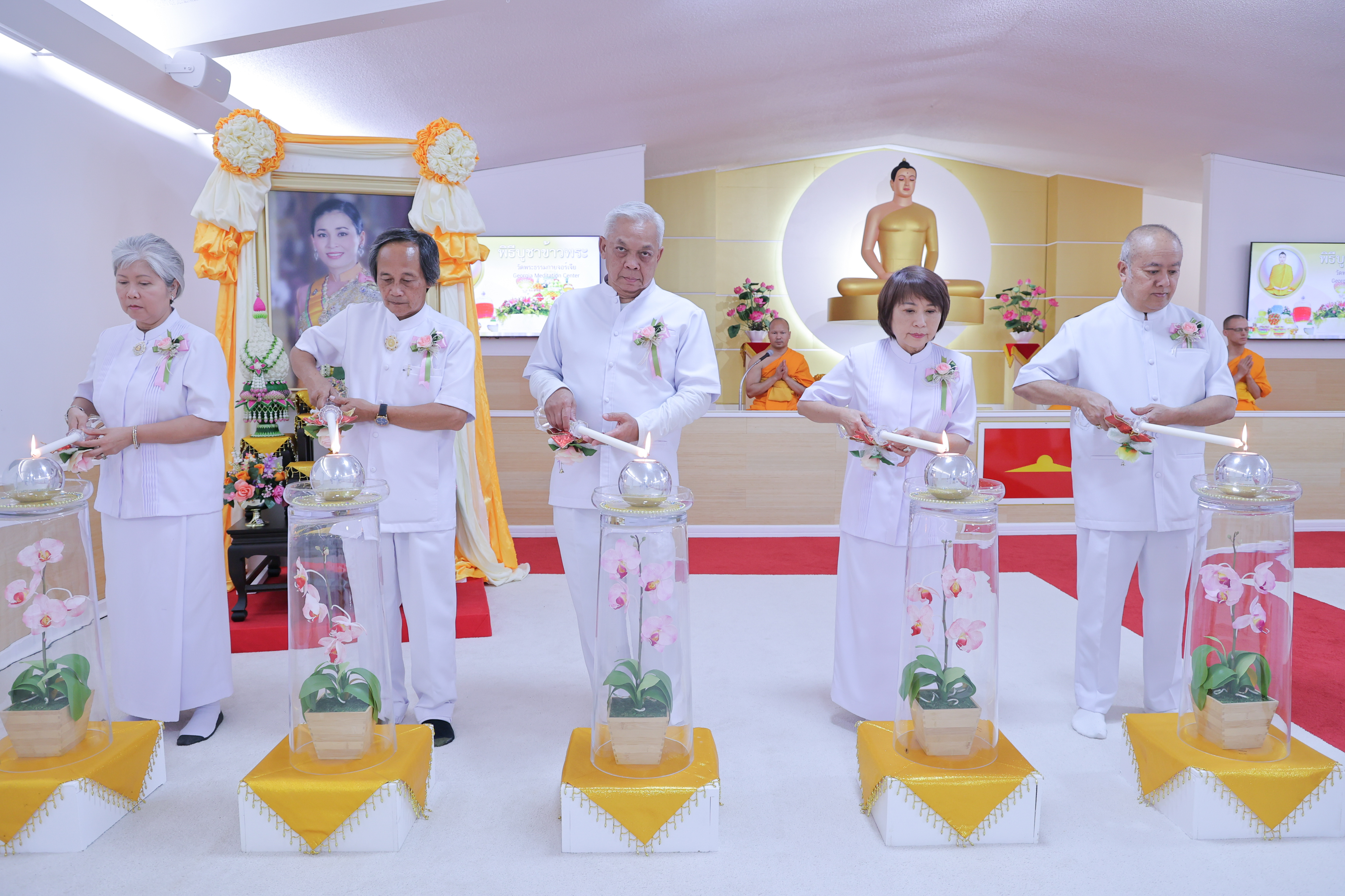 วัดพระธรรมกายจอร์เจีย จัดงานบุญบูชาข้าวพระ