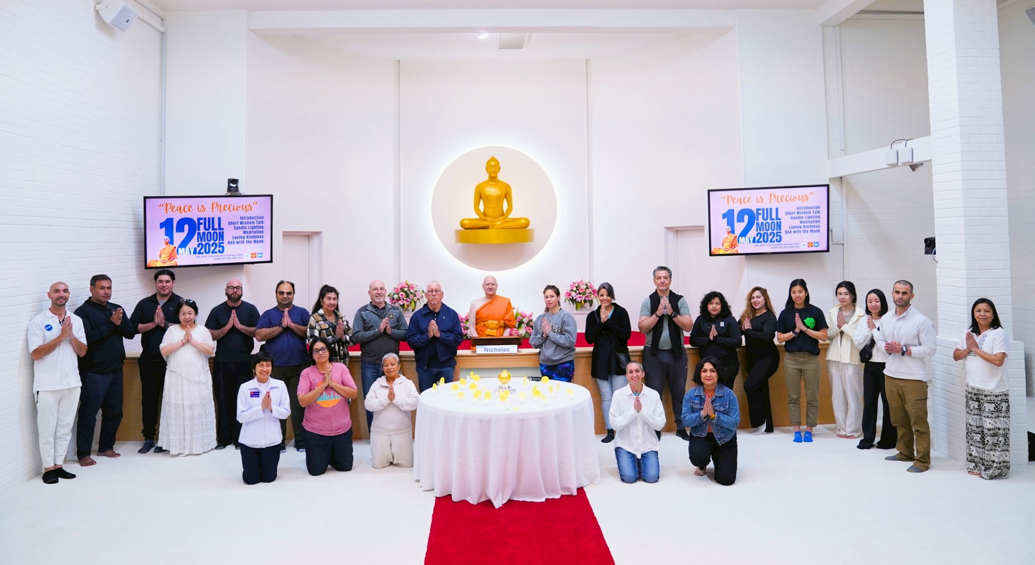 วัดพระธรรมกายแคลิฟอร์เนีย จัดกิจกรรม Full Moon Meditation