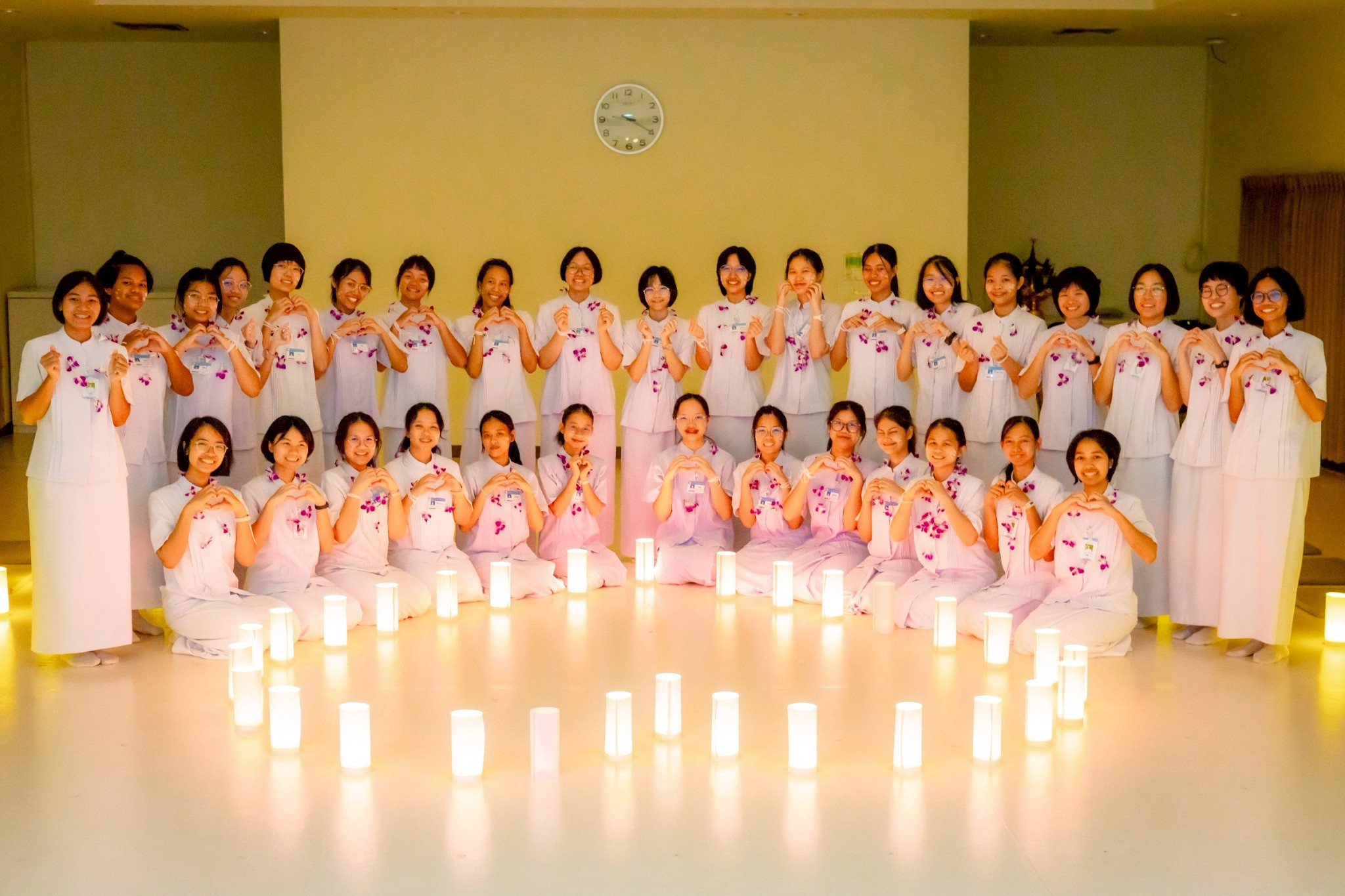 ธรรมทายาทหญิง รุ่นที่ 40 ภาคฤดูฝน ฝึกภาคสนาม และประกอบพิธีบายศรีสู่ขวัญ