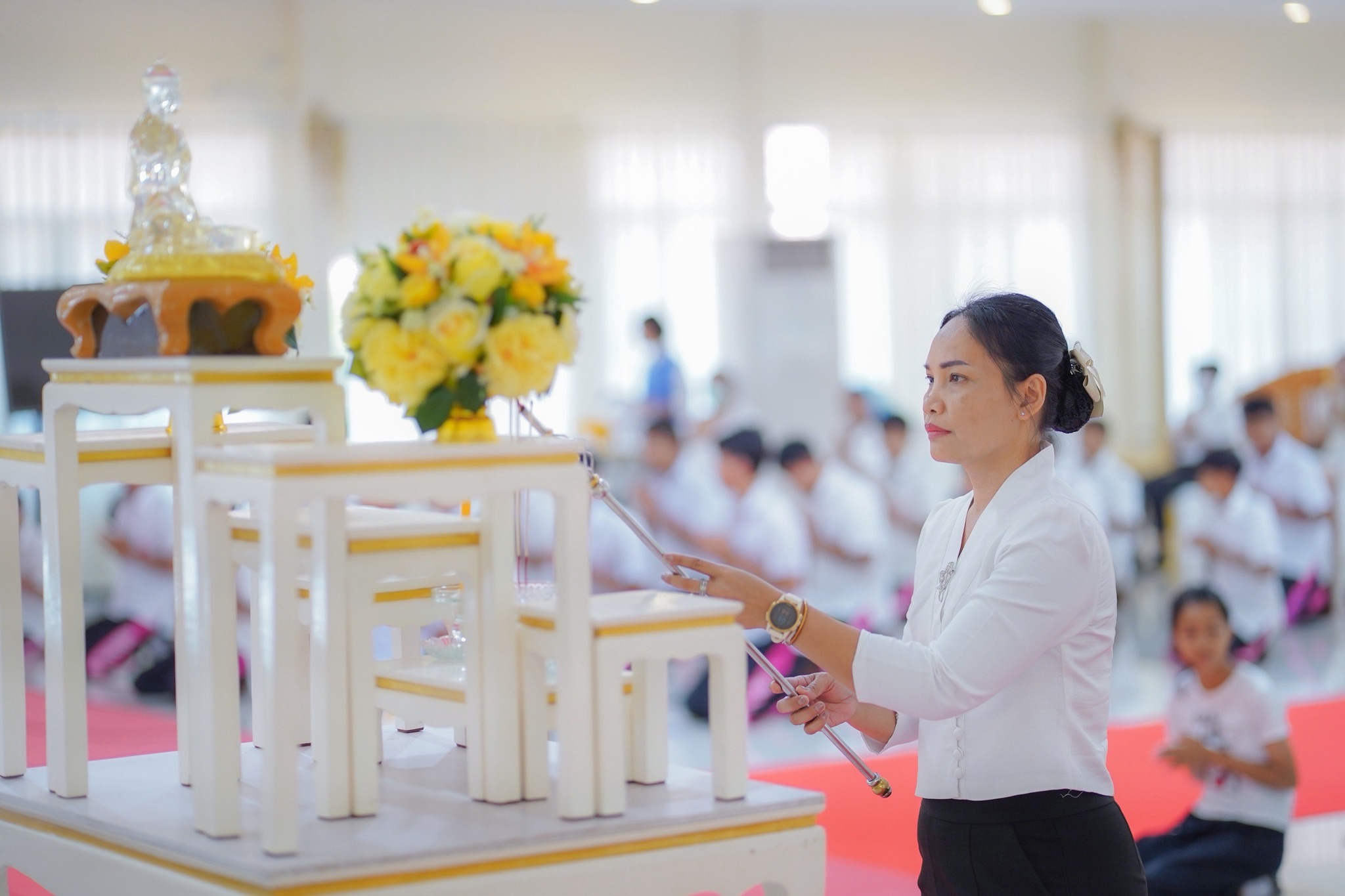 ค่ายคุณธรรม โรงเรียนบ้านแป้งวิทยา และโรงเรียนวัดกลางธนรินทร์ จังหวัดสิงห์บุรี