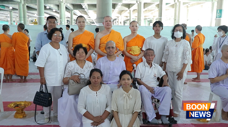 พิธีตัดปอยผมโครงการอุปสมบทหมู่ธรรมทายาท ระดับอุดมศึกษา รุ่นที่ 52 ภาคฤดูฝน