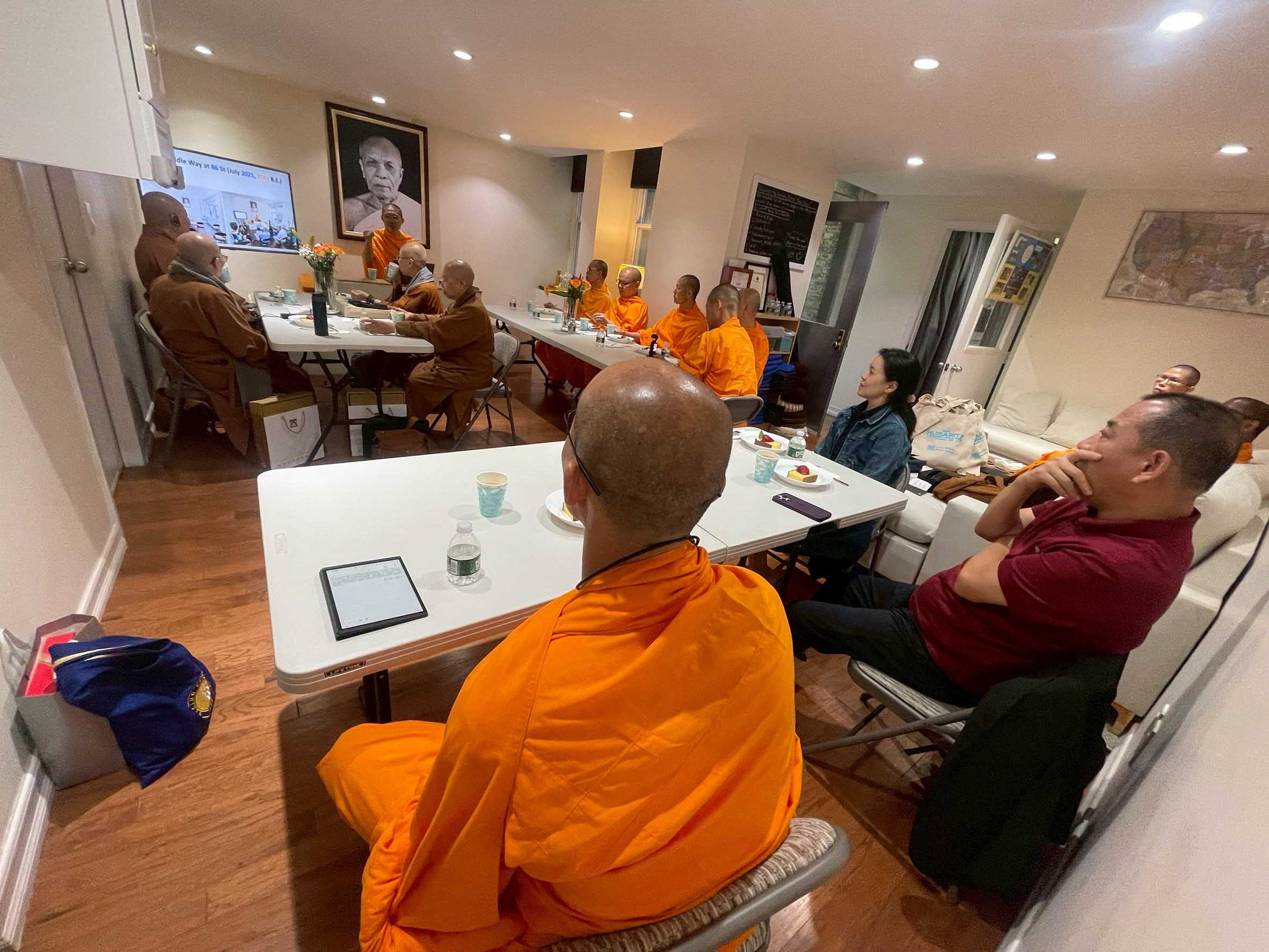 พระอาจารย์ยังได้กล่าวถึงที่มาและวัตถุประสงค์ของการสร้างวัด ในฐานะวัดเถรวาทแห่งแรกในแมนฮัตตัน