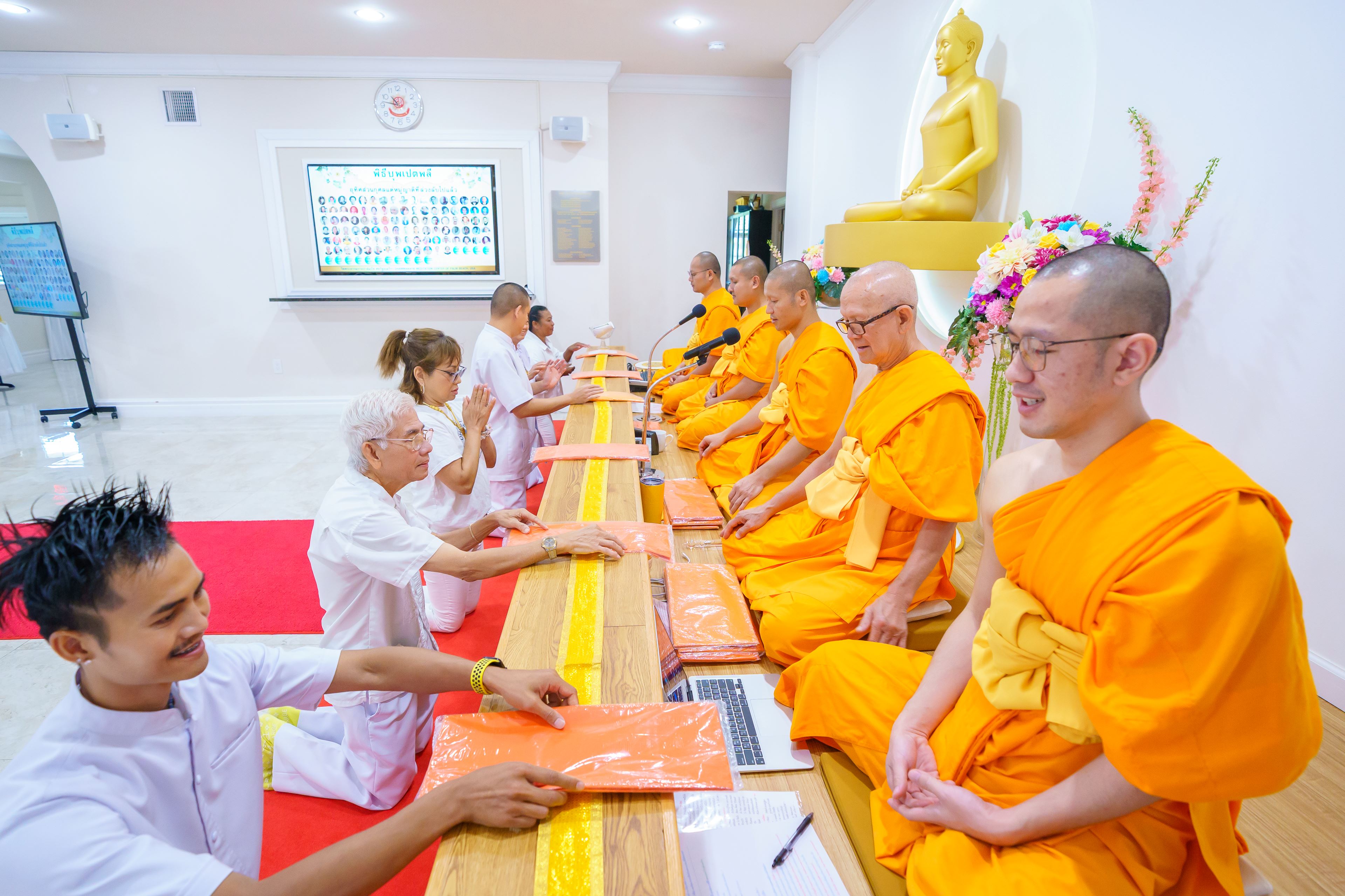 วัดพระธรรมกายปาล์มบีช จัดพิธีบุพเปตพลี
