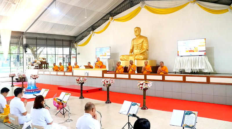 ธุดงคสถานล้านนา จัดพิธีทอดผ้าป่าปฏิสังขรณ์ศาลาธรรมทายาทล้านนา