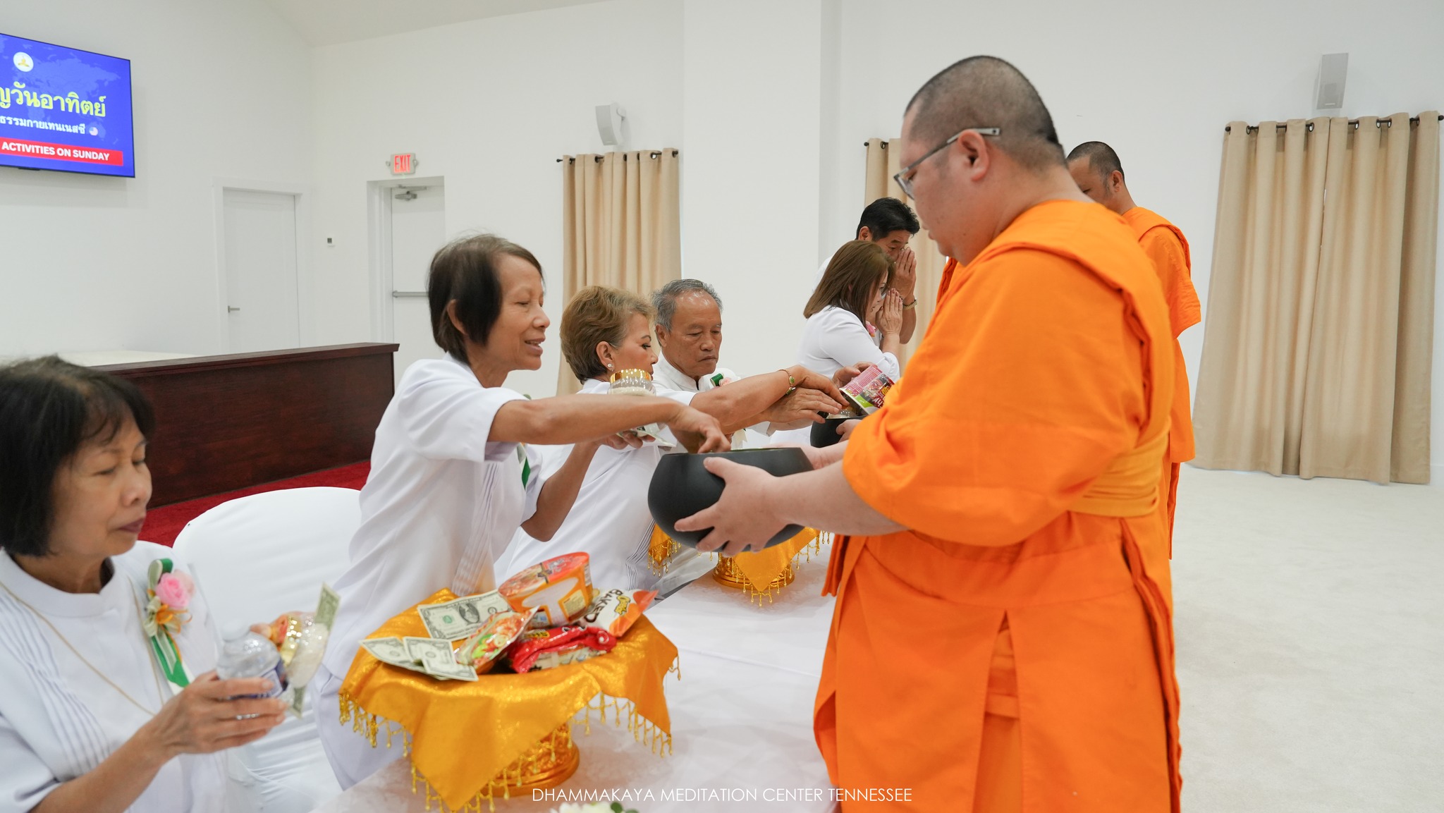วัดพระธรรมกายเทนเนสซี จัดงานบุญวันอาทิตย์