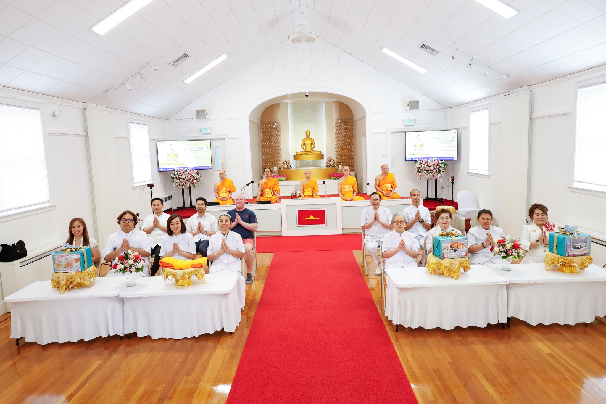 วัดพระธรรมกายบอสตัน จัดงานบุญวันอาทิตย์