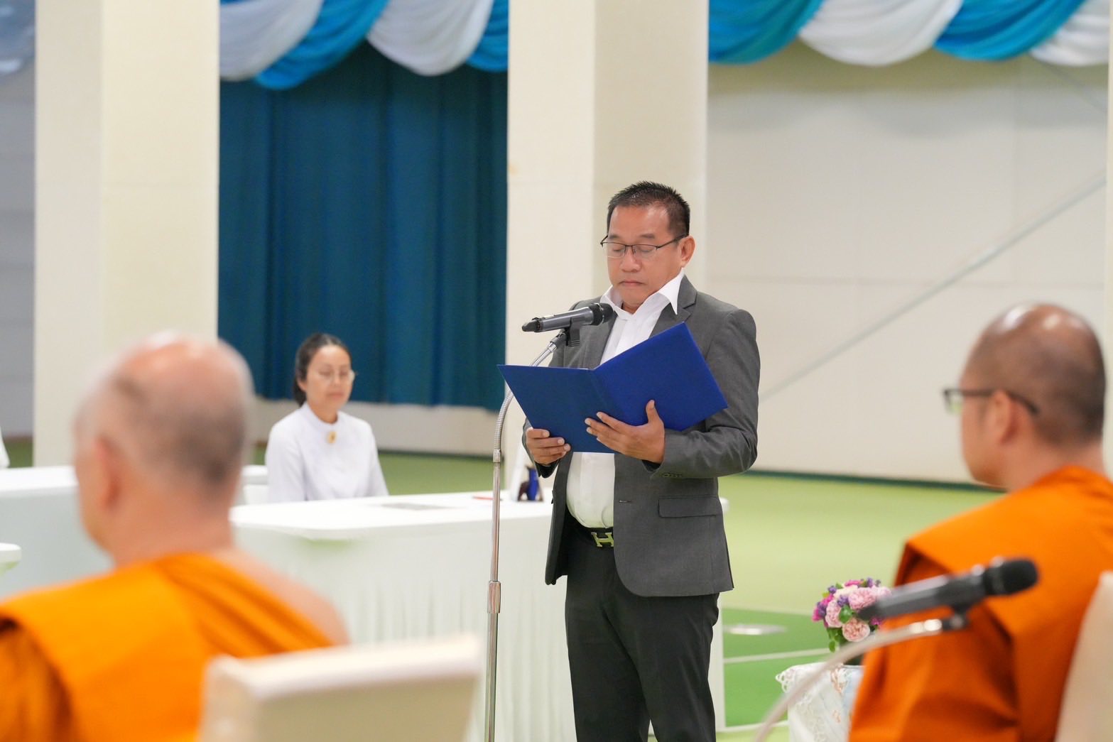 พิธีเปิดสอบธรรมสนามหลวง ณ วัดพระธรรมกายบาวาเรีย