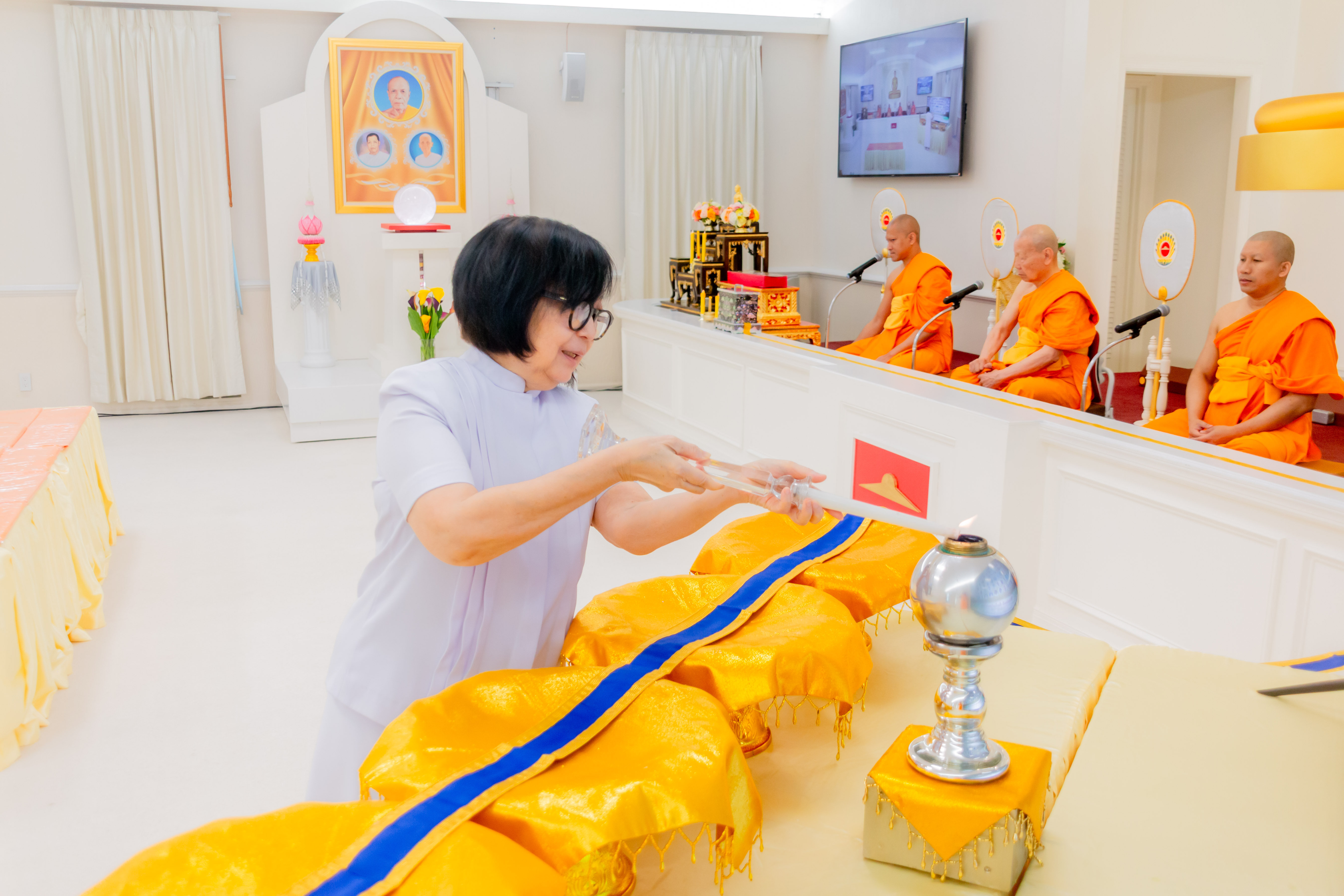 วัดพระธรรมกายนิวเจอร์ซี จัดพิธีบุพเปตพลี