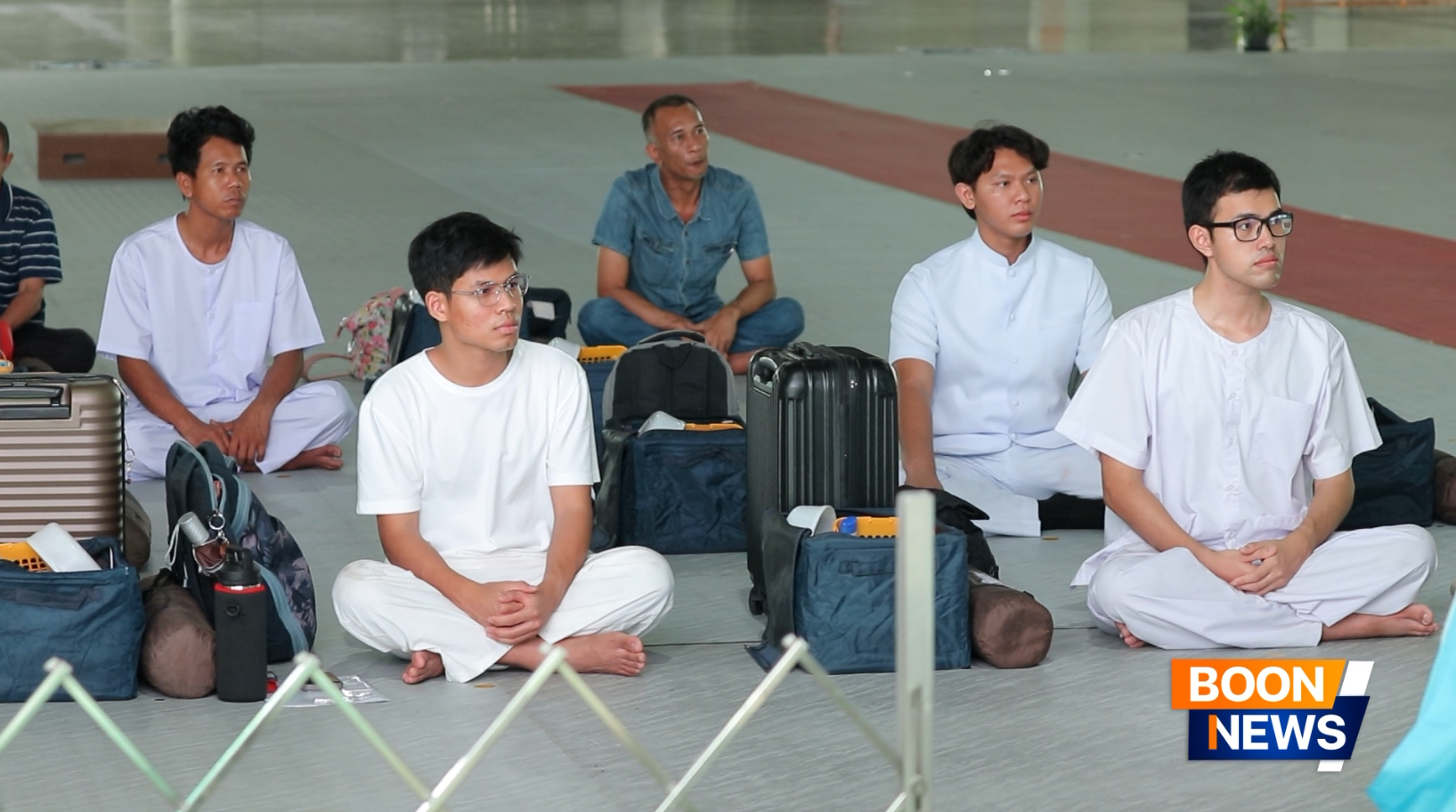 บรรยากาศรับสมัครในโครงการอุปสมบทหมู่รุ่นเข้าพรรษา ณ วัดพระธรรมกาย