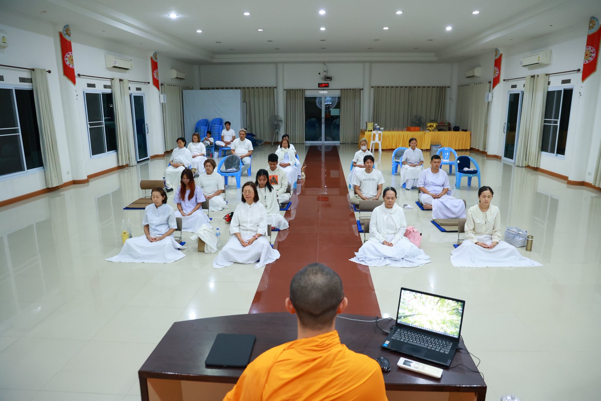 ศูนย์อบรมเยาวชนบางปะหัน จัดโครงการปฏิบัติธรรมพิเศษ รุ่นที่ 17