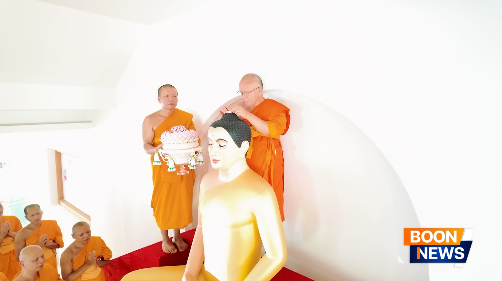 พิธีบรรจุพระบรมสารีริกธาตุในเกตุองค์พระประธาน