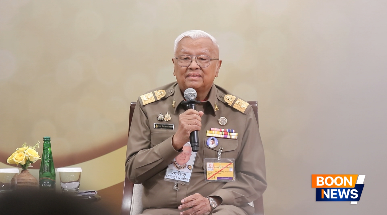 นายจิรายุ  อิศรางกูร ณ อยุธยา องคมนตรี ประธานฝ่ายฆราวาส