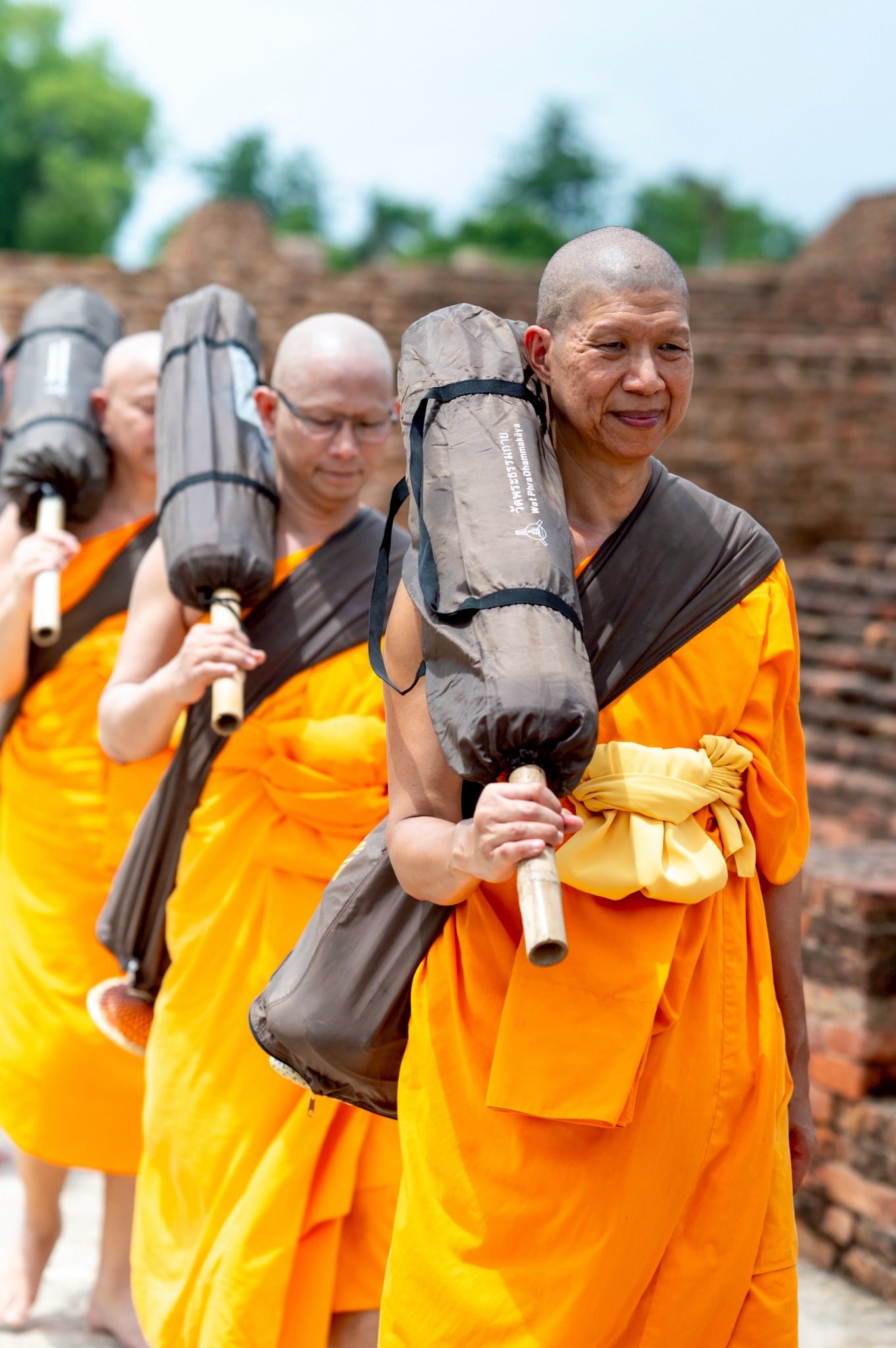 วัดพระธรรมกายจุดประกายศรัทธาบวชหมู่พุทธภูมิ ๓๐๐ รูป เดินธรรมยาตราสู่สารนาถ ต้นกำเนิดพุทธศาสนา