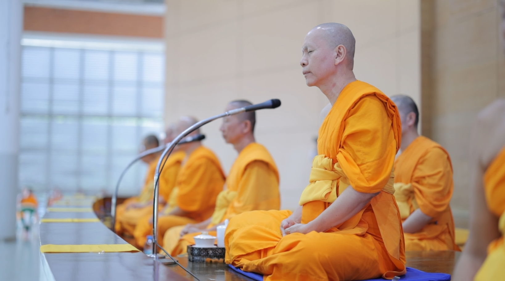 พระครูสมุห์ธานินทร์ ปุญญนนฺโท ผู้ช่วยเจ้าอาวาสวัดพระธรรมกาย เป็นประธานสงฆ์