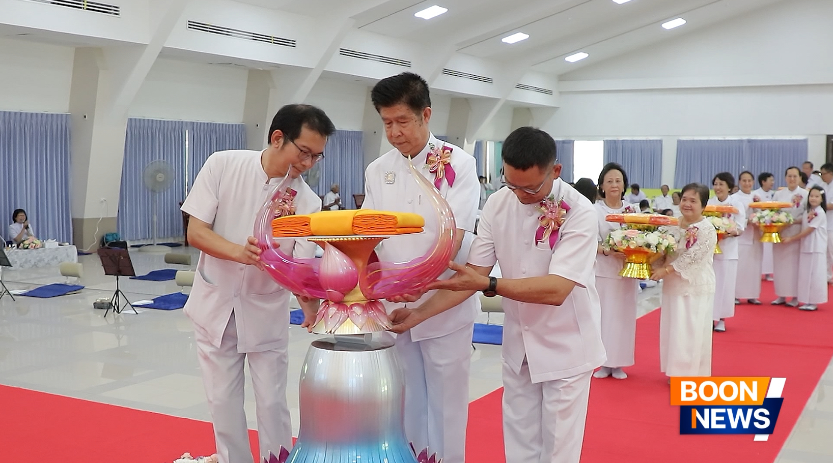 ศูนย์ปฏิบัติธรรมระยอง (บ้านช่องลม) จัดพิธีทอดผ้าป่าสร้างบ้านพักผู้ปฏิบัติธรรม