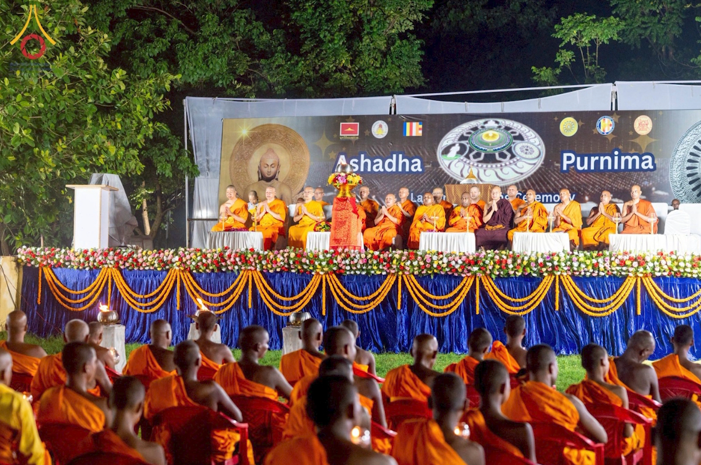 Mass ordination for 300 novices in India