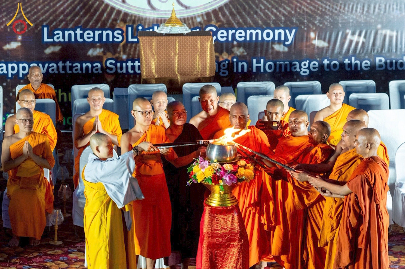 Mass ordination for 300 novices in India