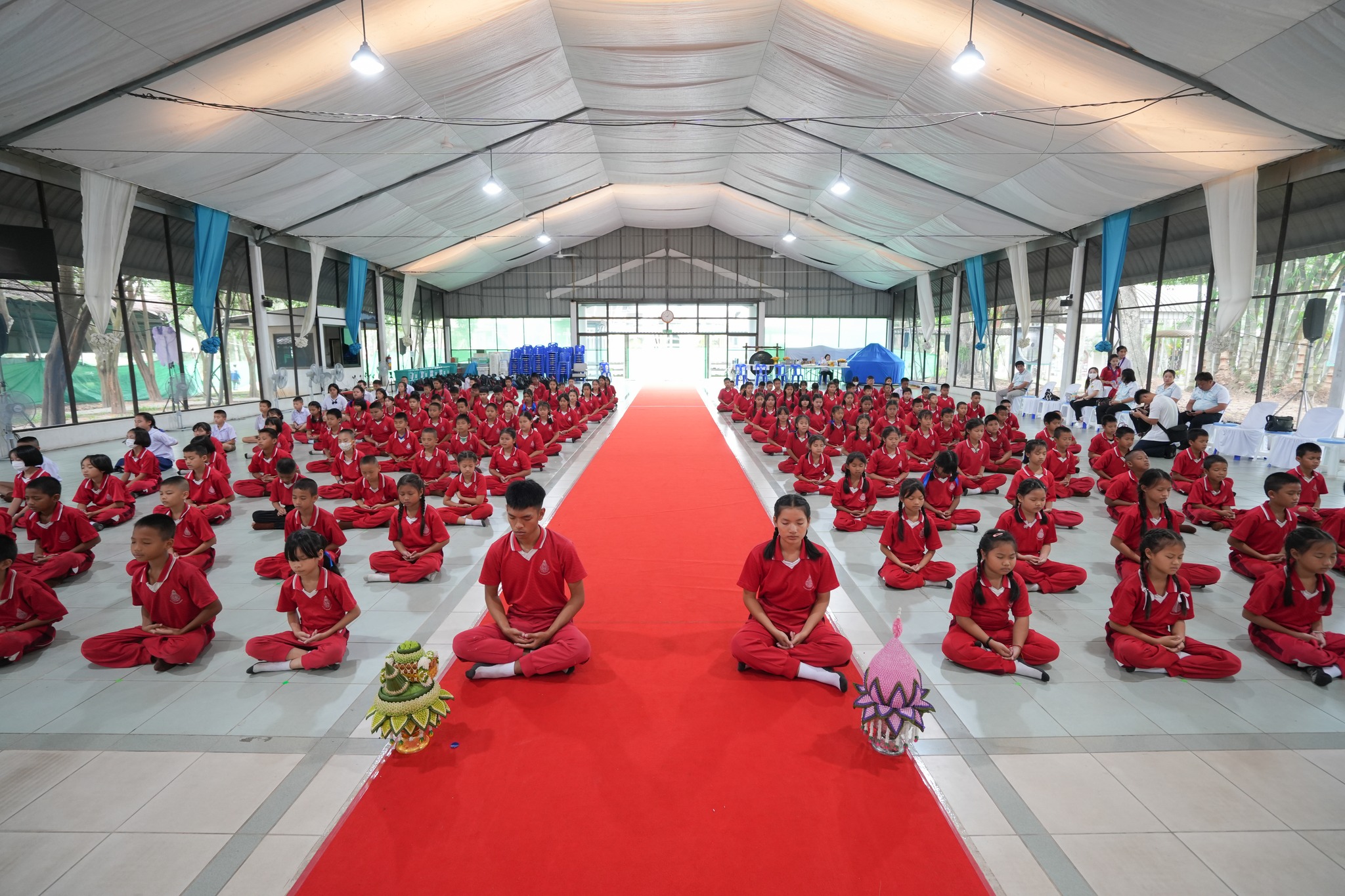 กิจกรรมอบรมคุณธรรม นักเรียนโรงเรียนบ้านห้วยเกี๋ยง ณ ธุดงคสถานล้านนา