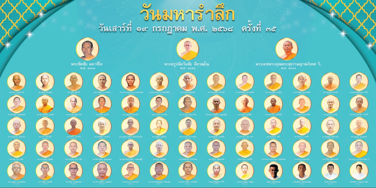 วันมหารำลึก ครั้งที่ ๓๕ รำลึกถึงนักสร้างบารมี