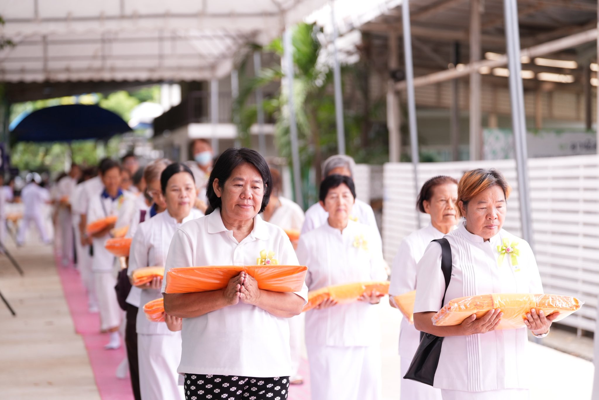 ศูนย์ปฏิบัติธรรม ธรรมธารา สายไหม จัดพิธีทอดผ้าป่าสมทบกฐิน ครั้งที่ 2