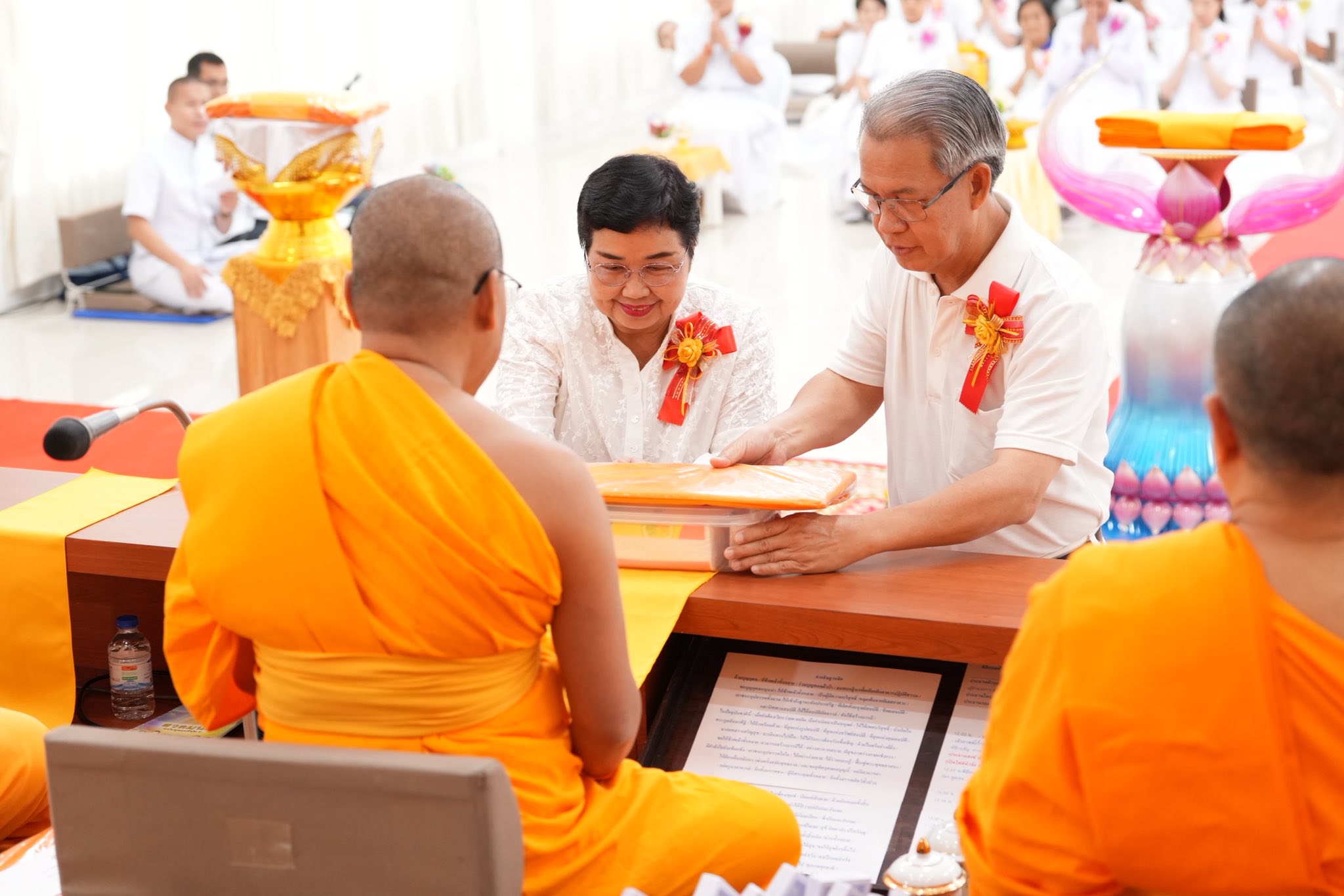 ศูนย์ปฏิบัติธรรม ธรรมธารา สายไหม จัดพิธีทอดผ้าป่าสมทบกฐิน ครั้งที่ 2