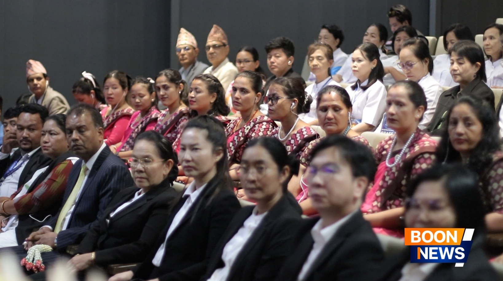 พิธีมอบเกียรติบัตร โครงการอบรมความดีสากลแด่คณะครูจากเนปาล
