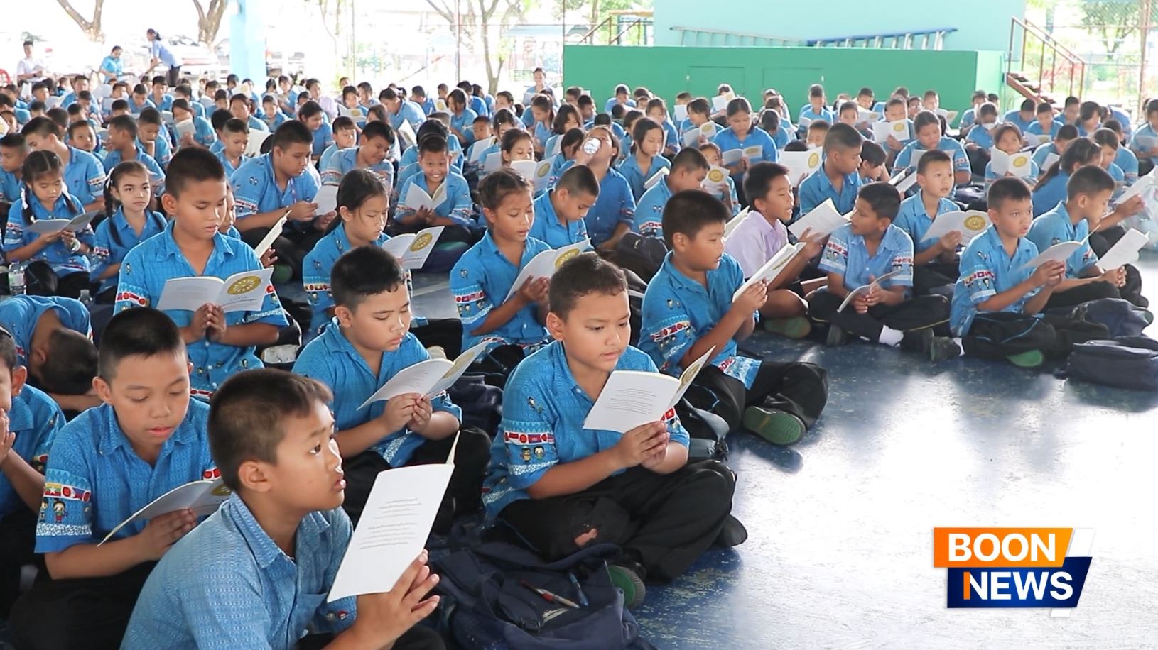 โรงเรียนวัดเกิดการอุดม จัดสวดมนต์บทธัมจักกัปปวัตตนสูตร