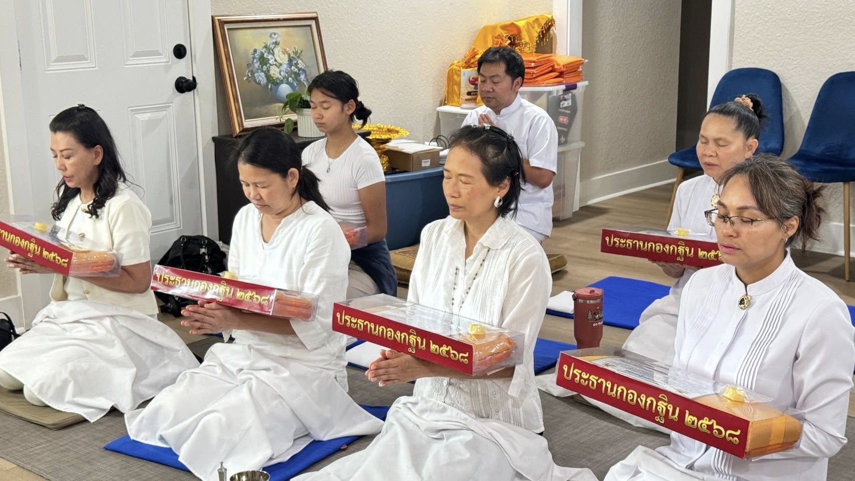 วัดพระธรรมกายเท็กซัส จัดปฏิบัติธรรมบ้านกัลยาณมิตร ณ เมืองฮิวสตัน