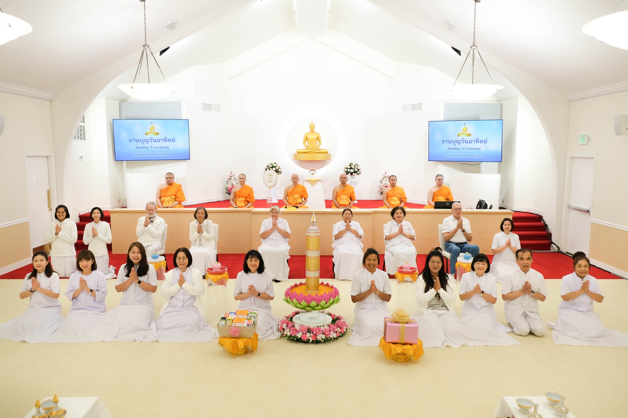 วัดพระธรรมกายซิลิคอนวัลเลย์ จัดงานบุญวันอาทิตย์