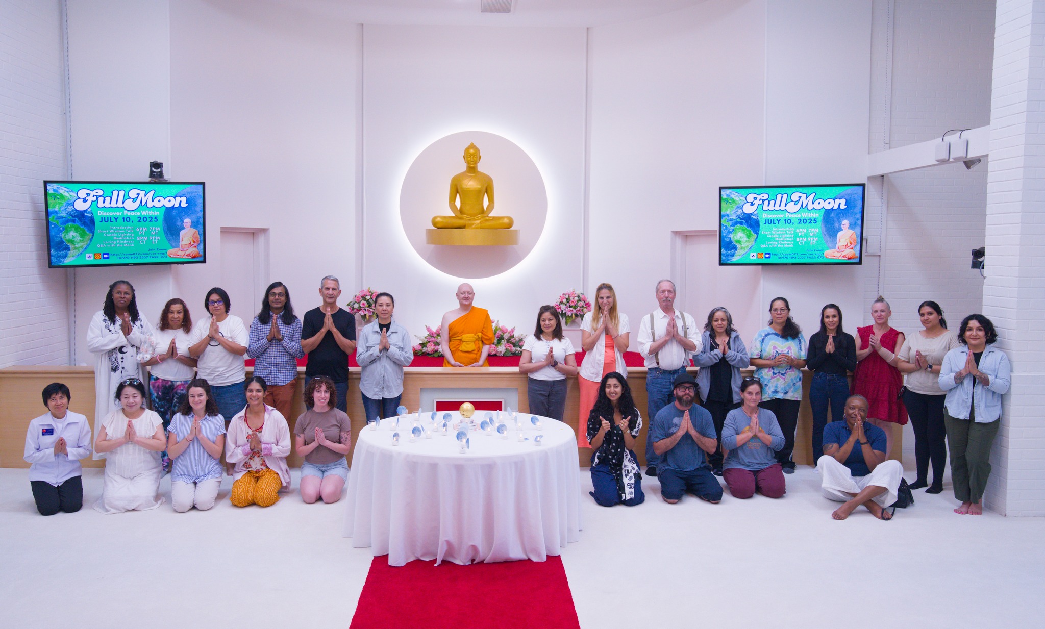 วัดพระธรรมกายแคลิฟอร์เนีย จัดกิจกรรม Full Moon Meditation