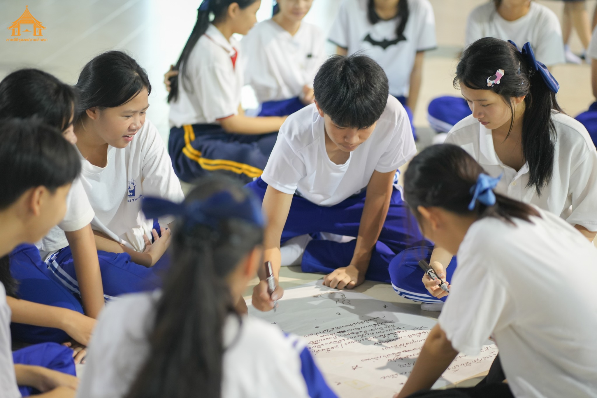 กิจกรรมค่ายอบรมคุณธรรมนักเรียน รร.สันทรายวิทยาคม จ.เชียงใหม่