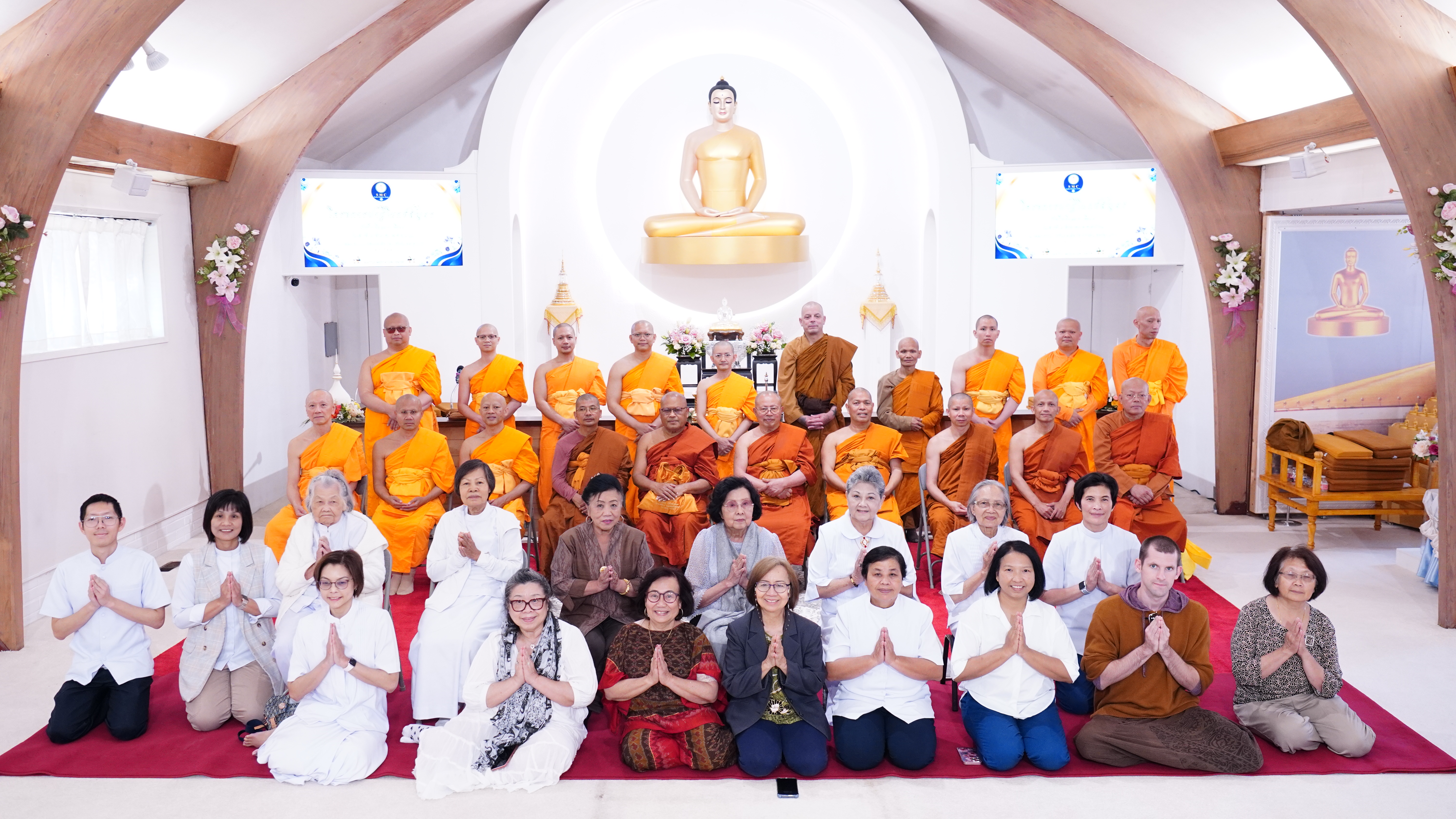คณะสงฆ์รัฐวอชิงตันและออเรกอน ร่วมพิธีลงพระปาฏิโมกข์สัญจร ณ วัดพระธรรมกายซีแอตเติล