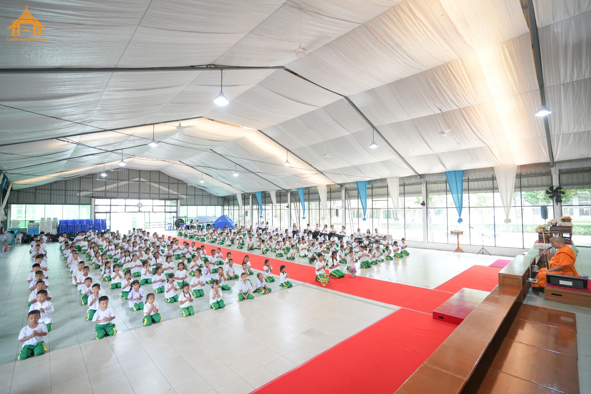 โรงเรียนวัดสันมะฮกฟ้า ร่วมกับธุดงคสถานล้านนา จัดอบรมคุณธรรมให้กับ นักเรียนโรงเรียนวัดสันมะฮกฟ้า