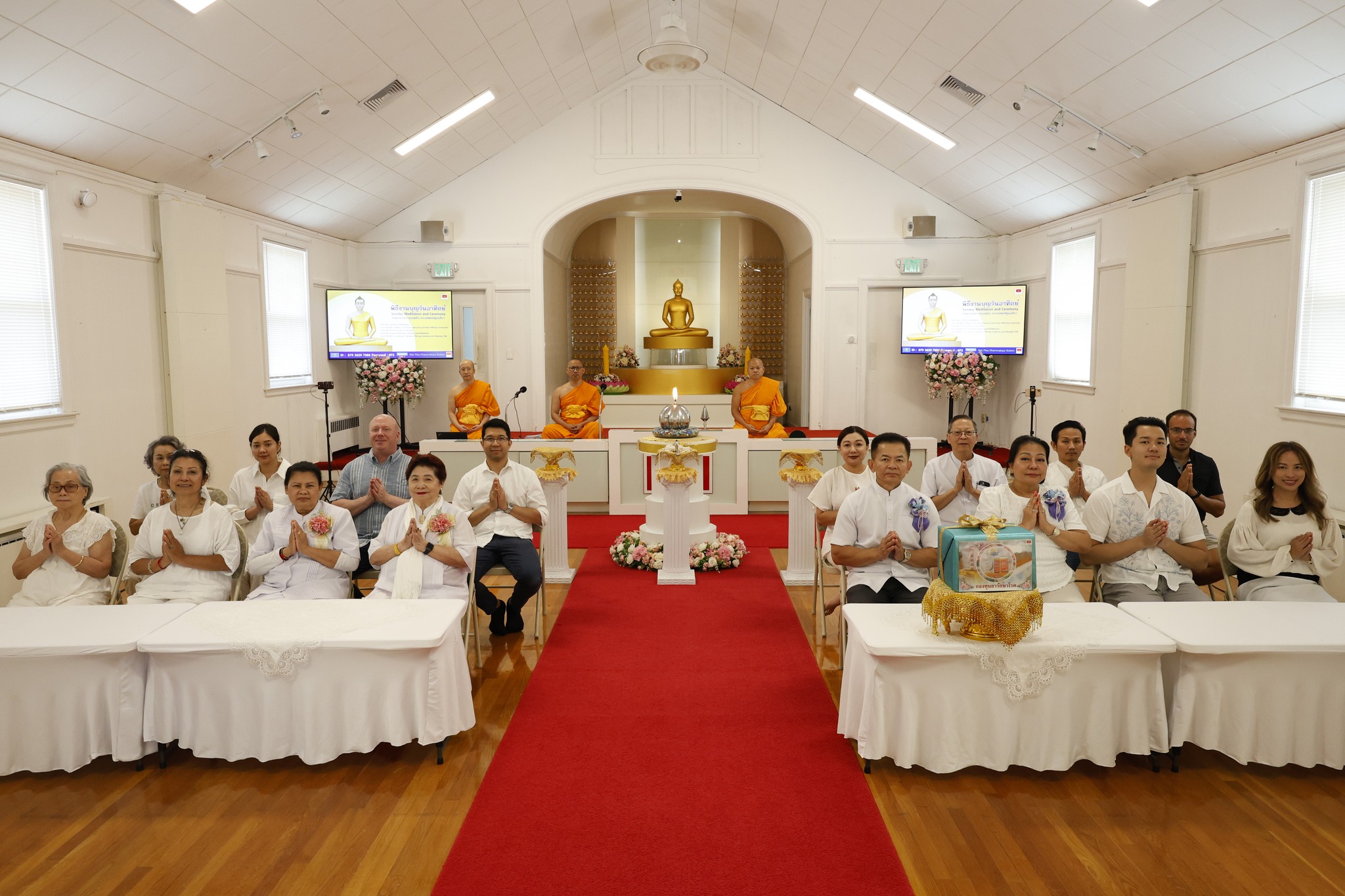 วัดพระธรรมกายบอสตัน จัดงานบุญวันอาทิตย์